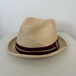 Peter Grimm “Depp” Straw Trilby Hat – Natural – L/XL – NWT